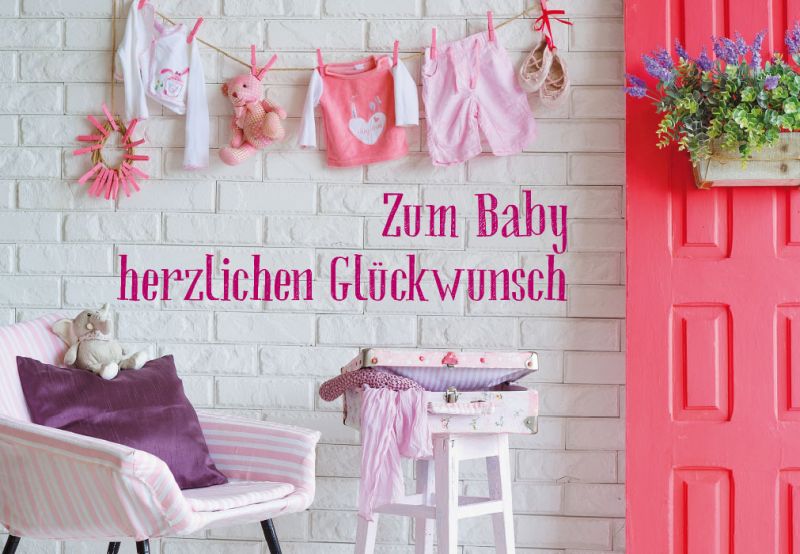 Faltkarte Zum Baby