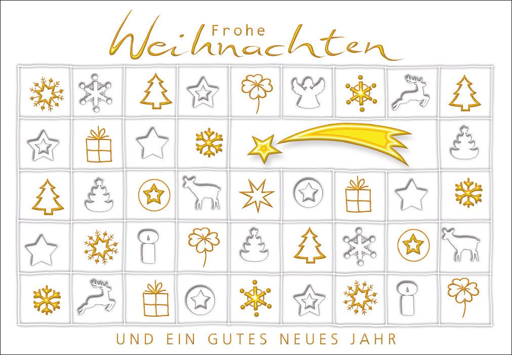 Faltkarte Frohe Weihnachten