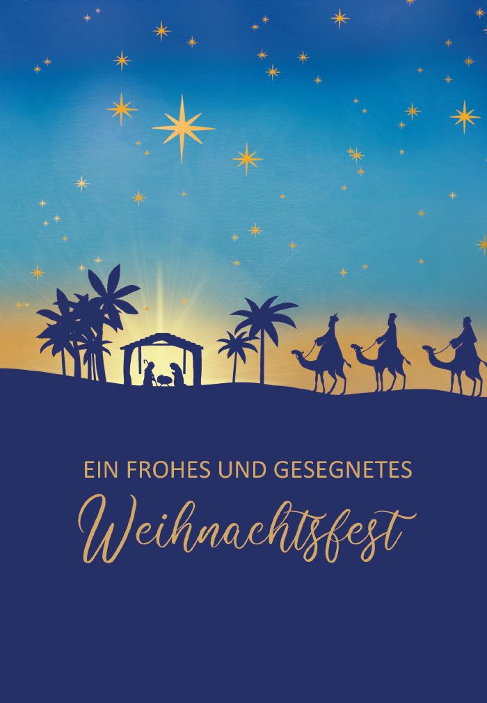 Faltkarte Ein frohes und gesegnetes Weihnachtsfest