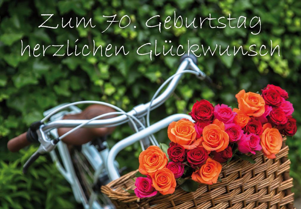 Faltkarte Zum 70. Geburtstag