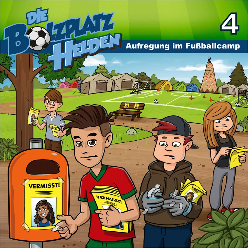 Aufregung im Fußballcamp - Die Bolzplatzhelden 4 (Hörspiel-CD)