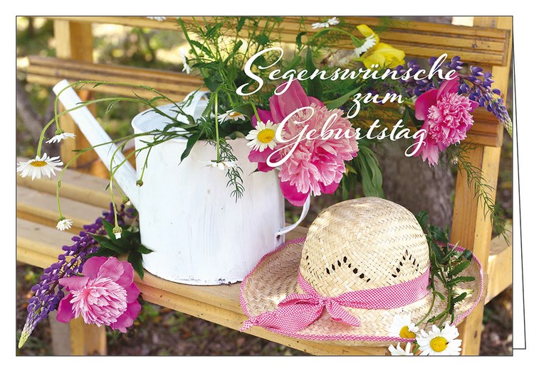 Faltkarte Segenswünsche zum Geburtstag