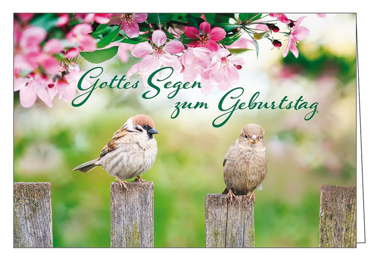 Faltkarte Gottes Segen zum Geburtstag