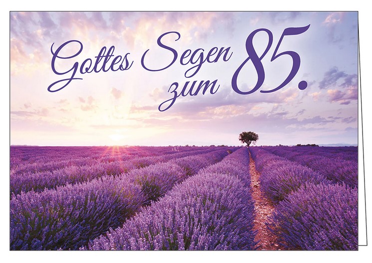 Faltkarte Gottes Segen zum 85.