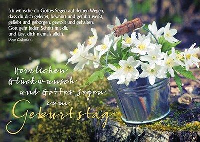 Postkarte Herzlichen Glückwunsch und Gottes Segen zum Geburtstag