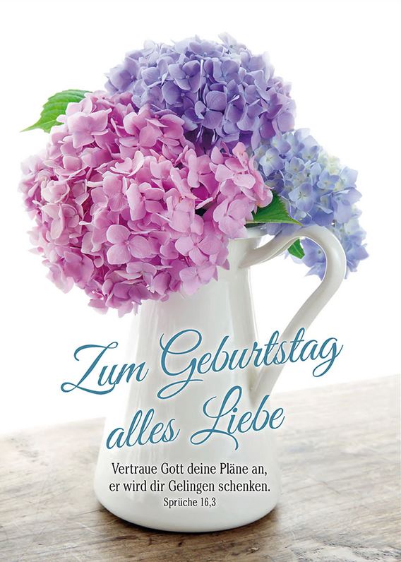 Postkarte Zum Geburtstag alles Liebe