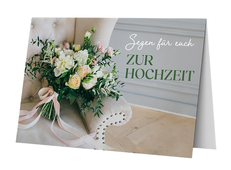 Faltkarte Segen für euch zur Hochzeit