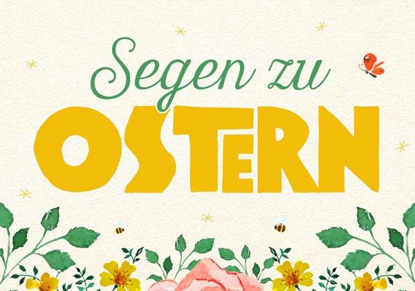 Mini-Karte Segen zu Ostern