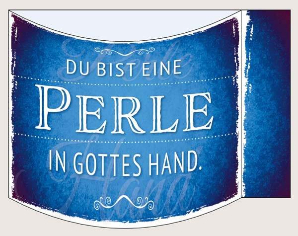 Aufstellkarte Du bist eine Perle in Gottes Hand