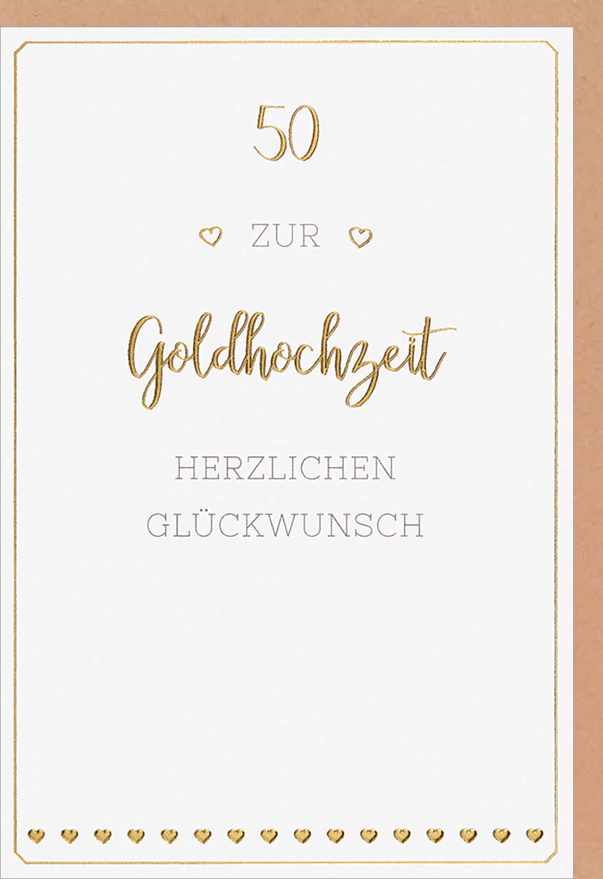 Faltkarte 50 Zur Goldhochzeit