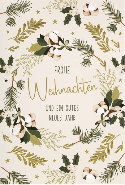 Faltkarte Frohe Weihnachten