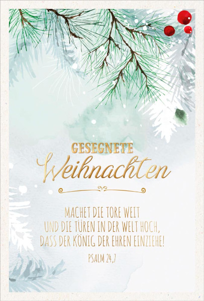 Postkarte Gesegnete Weihnachten