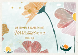 Postkarte Die Himmel erzählen...