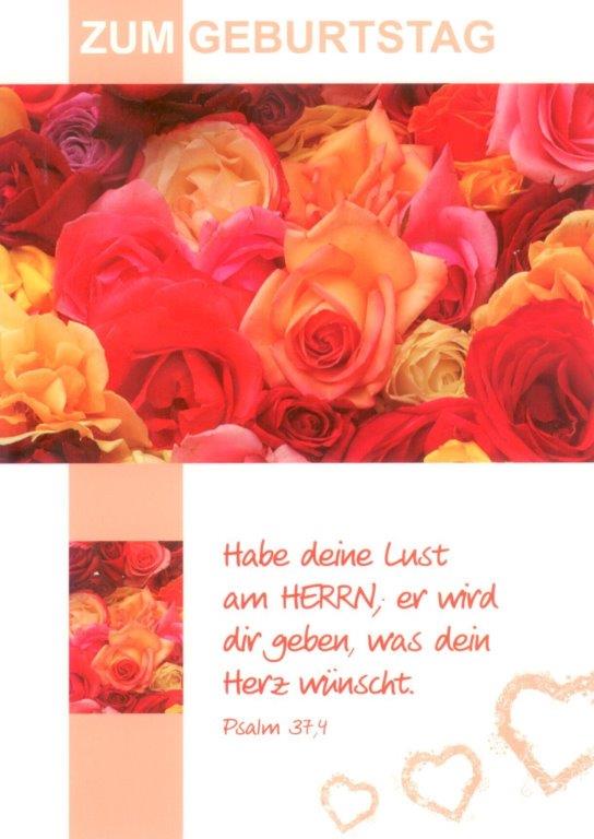 Postkarte Geburtstag Habe deine Lust am Herrn