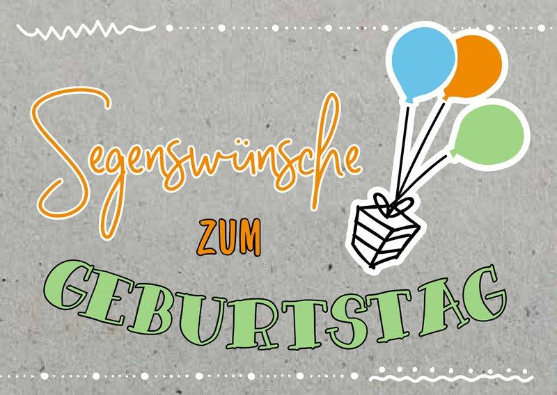 Postkarte Segenswünsche zum Geburtstag