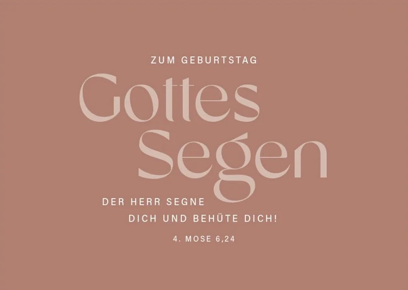 Postkarte alive Zum Geburtstag Gottes Segen