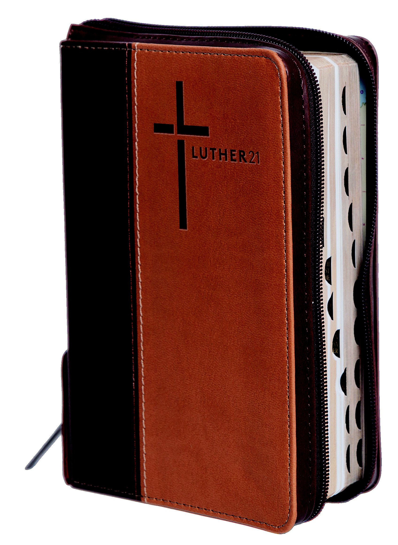 Luther21 - Taschenausgabe - Kunstleder Cowboy - Braun/Beige