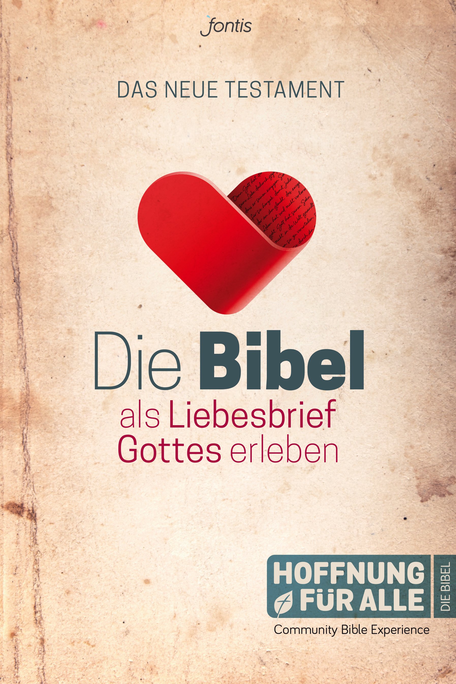 Hoffnung für alle 2015 - Die Bibel als Liebesbrief Gottes erleben - Das NT - Cover