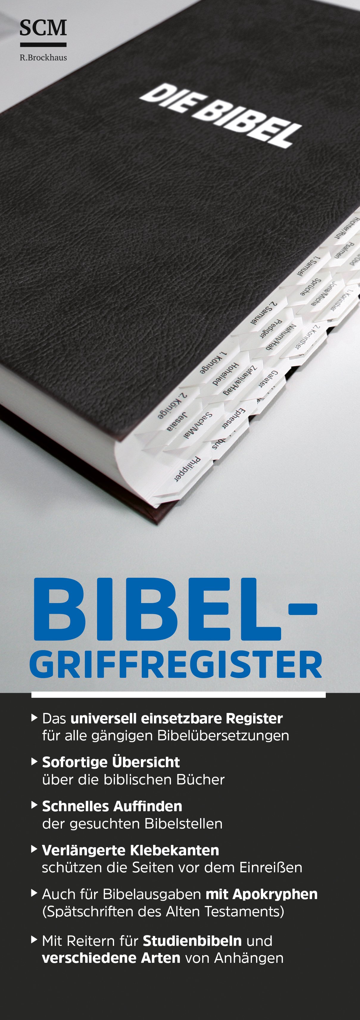 Bibel-Griffregister (schwarz)