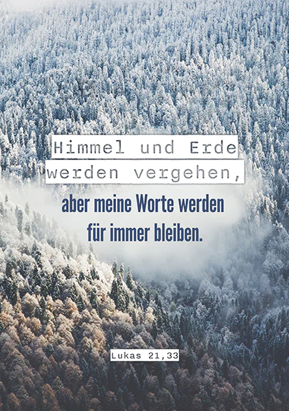 Himmel und Erde werden vergehen (Poster)