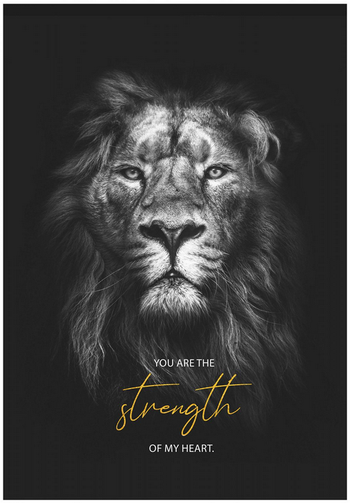 Strength of my heart (Poster mit Goldveredelung)