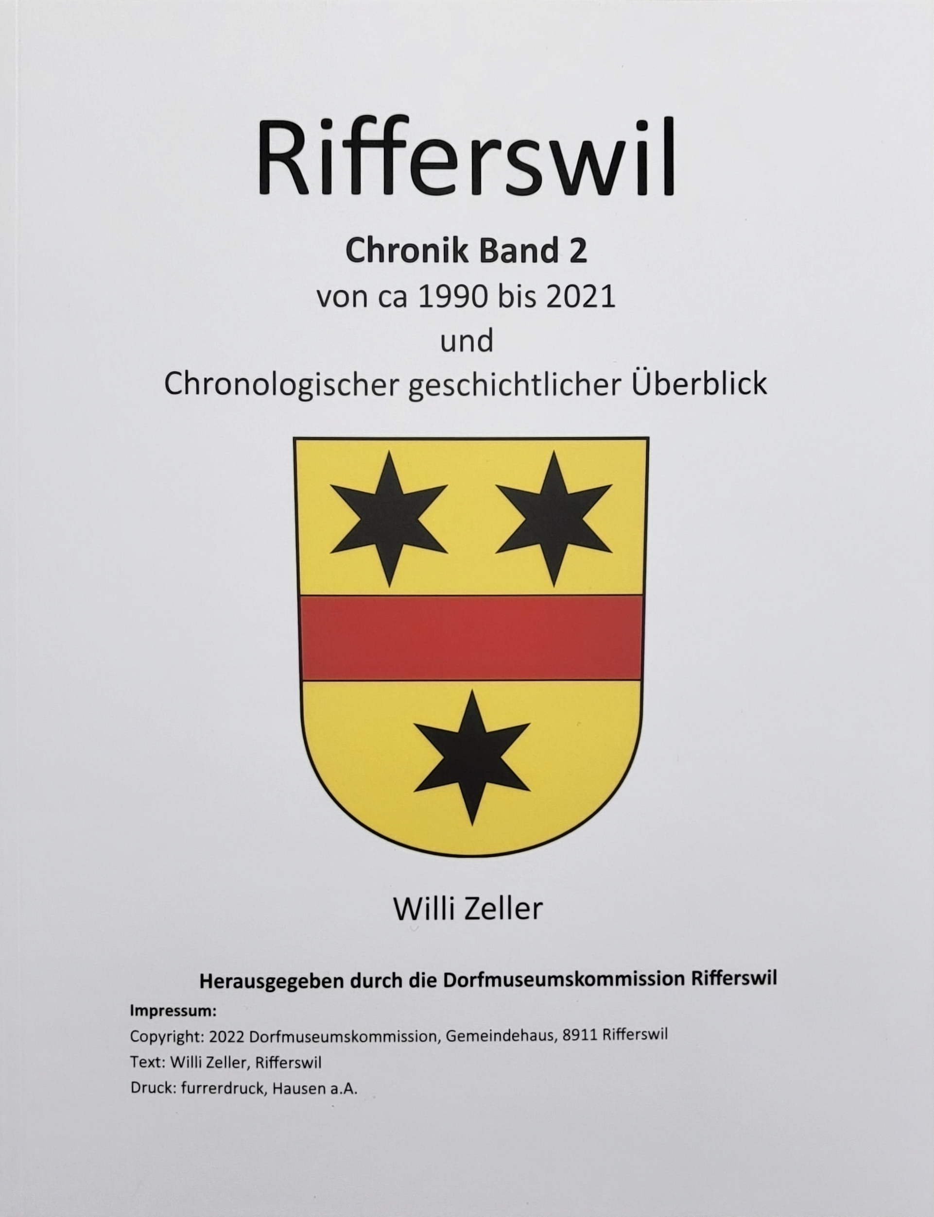 Rifferswil Chronik Band 2 - Cover