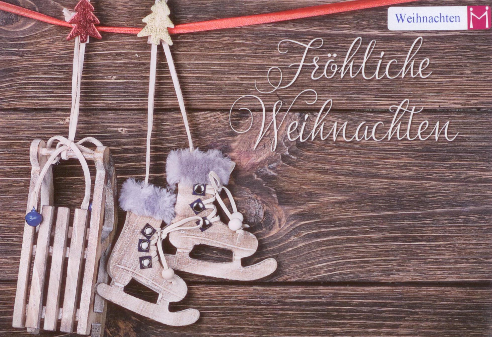 Faltkarte Fröhliche Weihnachten 