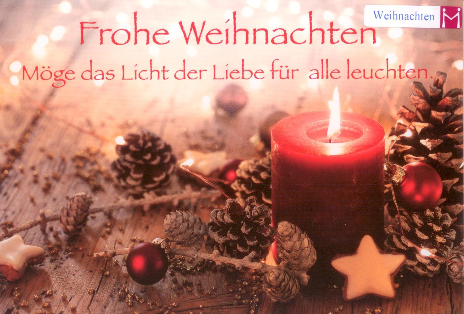 Faltkarte Frohe Weihnachten 