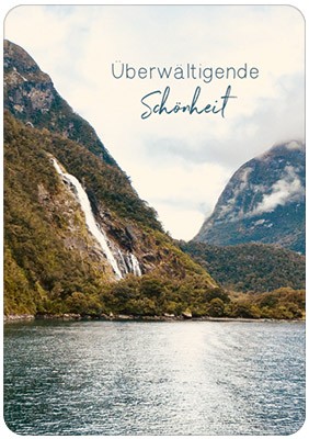 Postkarte Überwältigende Schönheit