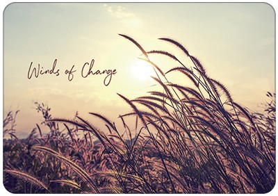 Postkarte Winds of change