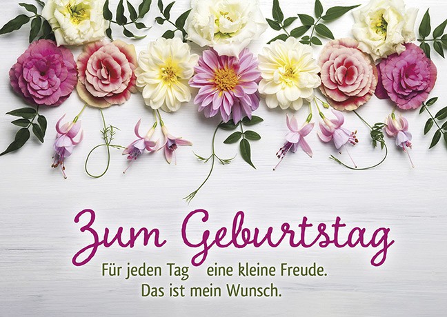 Postkarte Zum Geburtstag