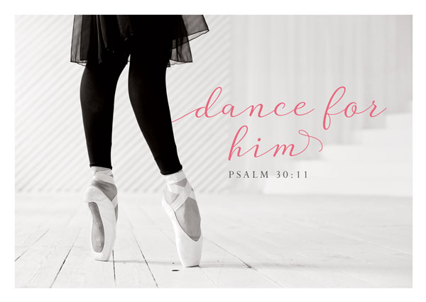 Postkarte Dance for him