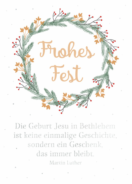 Postkarte Frohes Fest