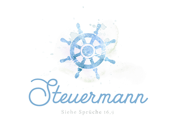 Postkarte Steuermann