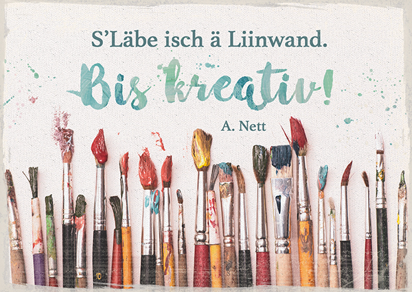 Postkarte Bis kreativ