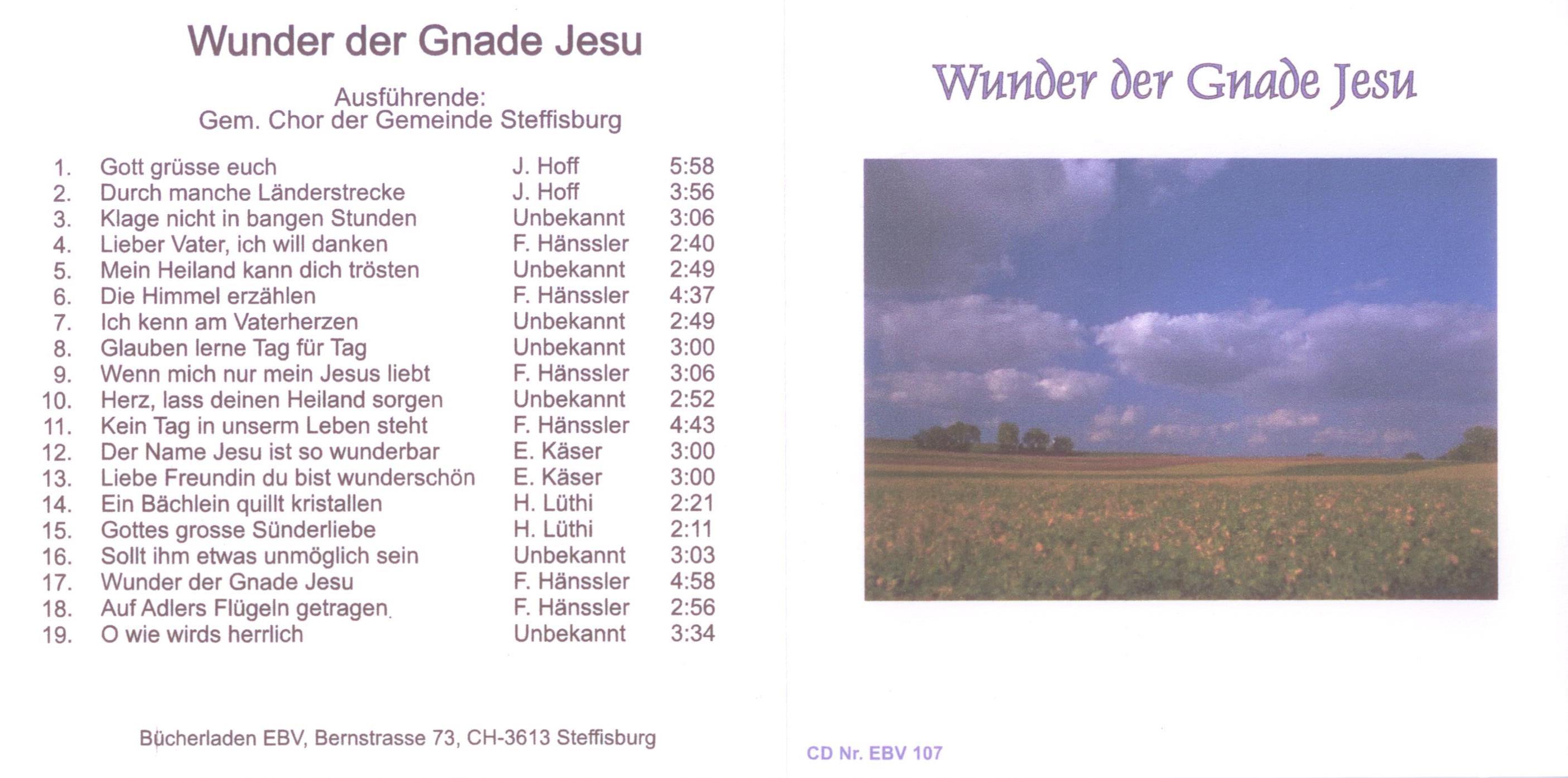 Wunder der Gnade Jesu