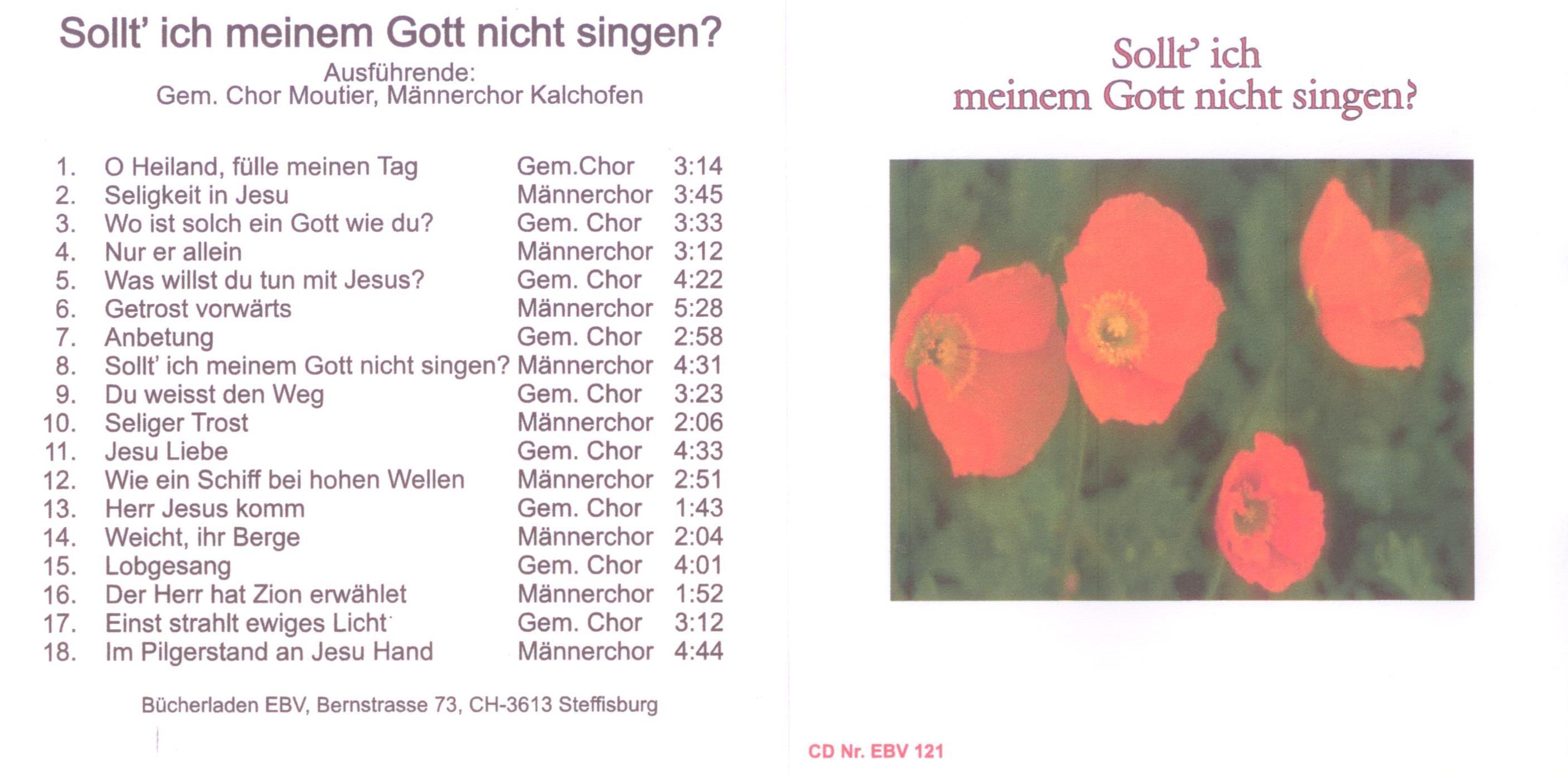 Sollt' ich meinem Gott nicht singen?