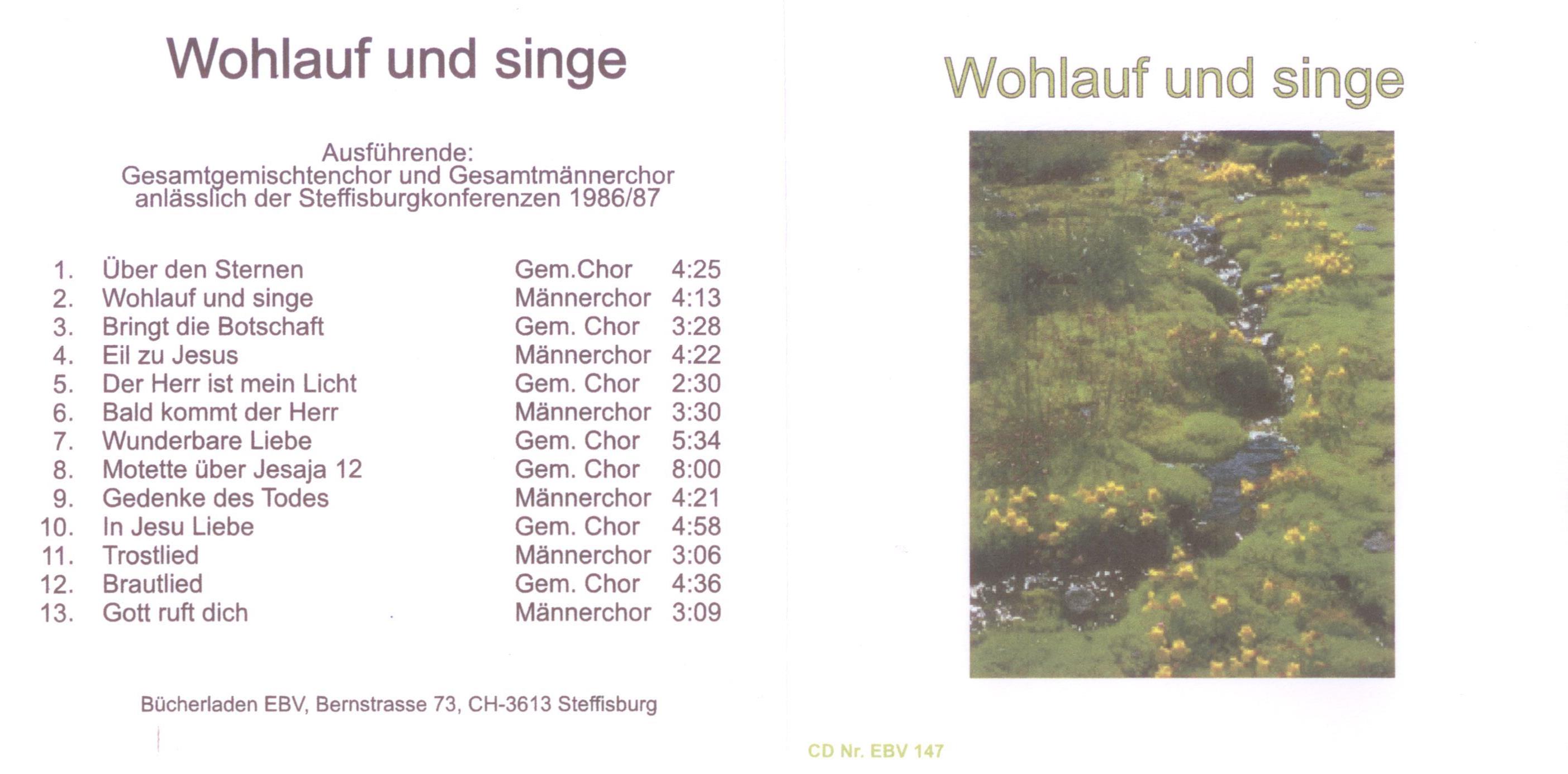 Wohlauf und singe