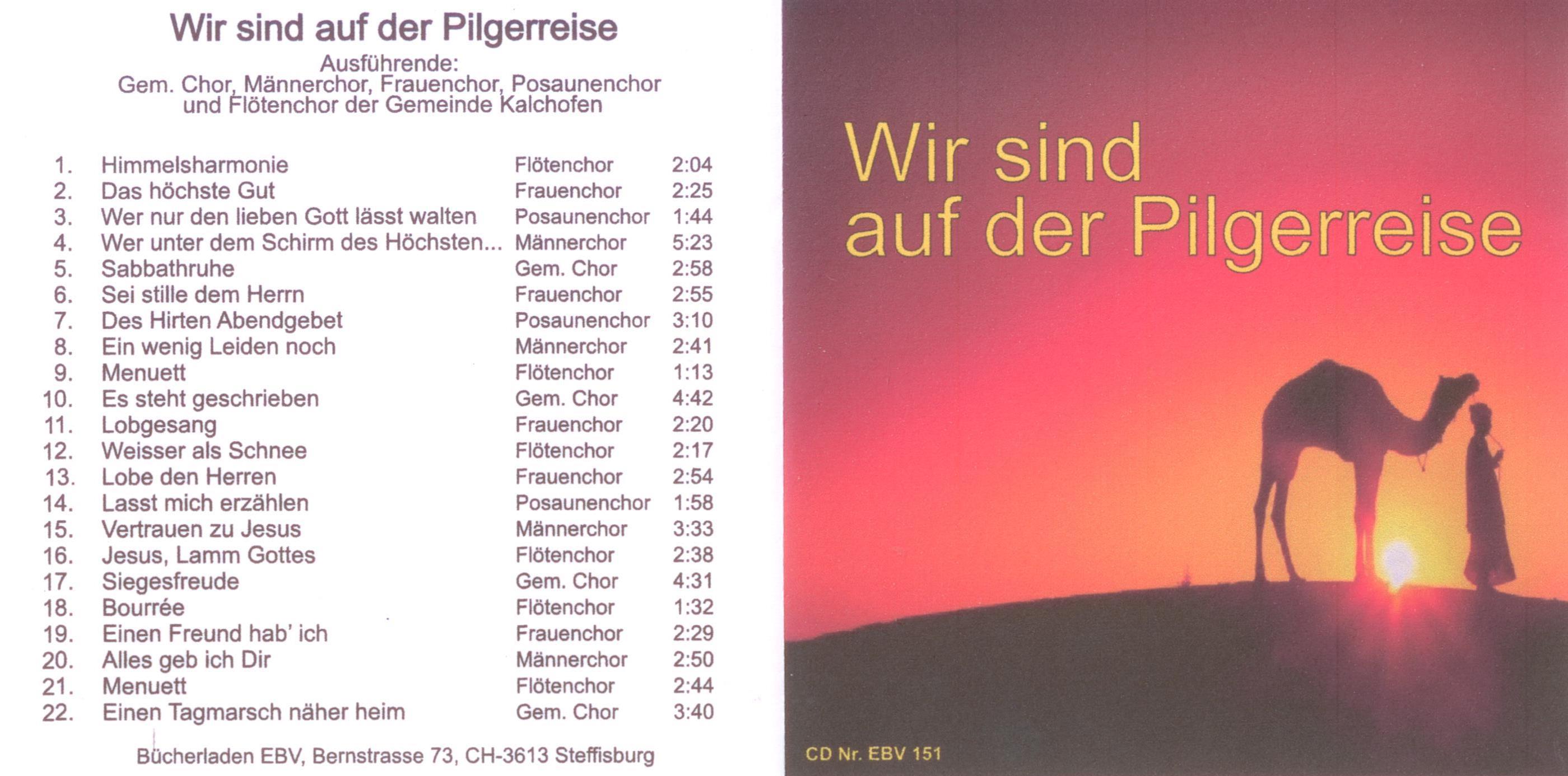 Wir sind auf der Pilgerreise