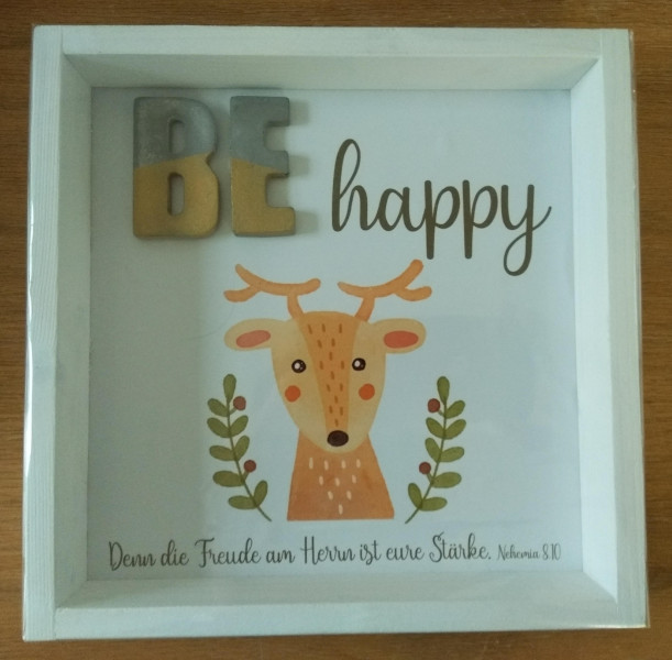 Wandbild BEhappy Hirsch