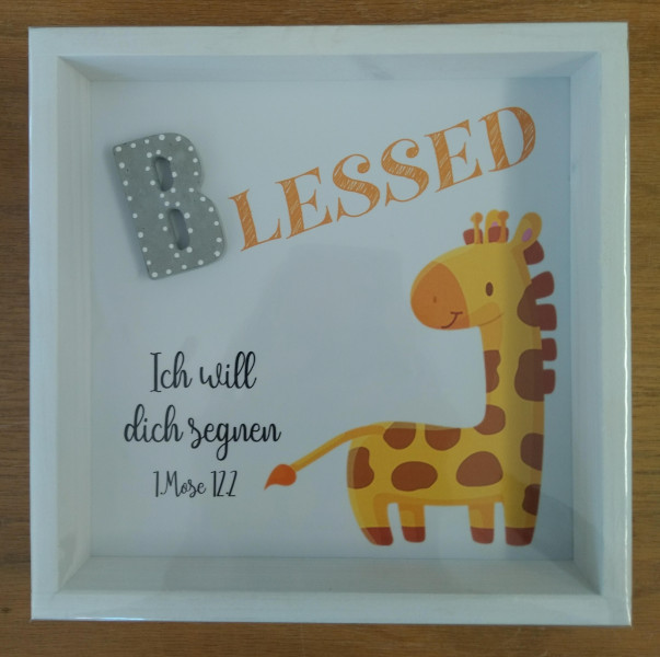 Wandbild Blessed Giraffe