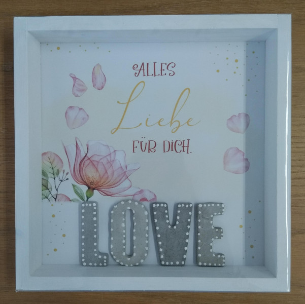 Wandbild Lovely LOVE Alles Liebe 